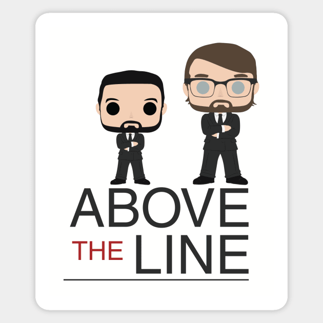 Above the Line Sticker by JJFDesigns